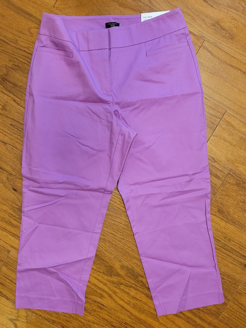 Ann Taylor Factory Lilac Curvy Capri Pant 8P NWT